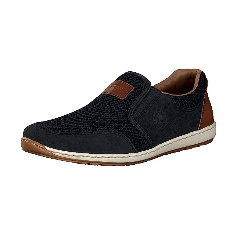 Slip On Rieker 08869-14 Para Homem - Azuis